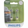Philips LongerLife Incandescent Courtesy/Glove/License/Trunk Miniature Automotive Bulb 12844LLB2 C5WLLB2